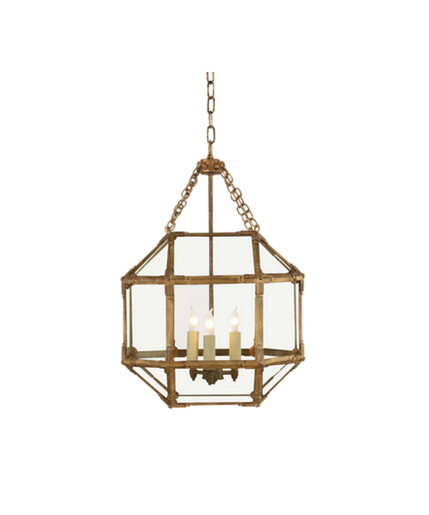 Morris Small Lantern, Gilded Gold