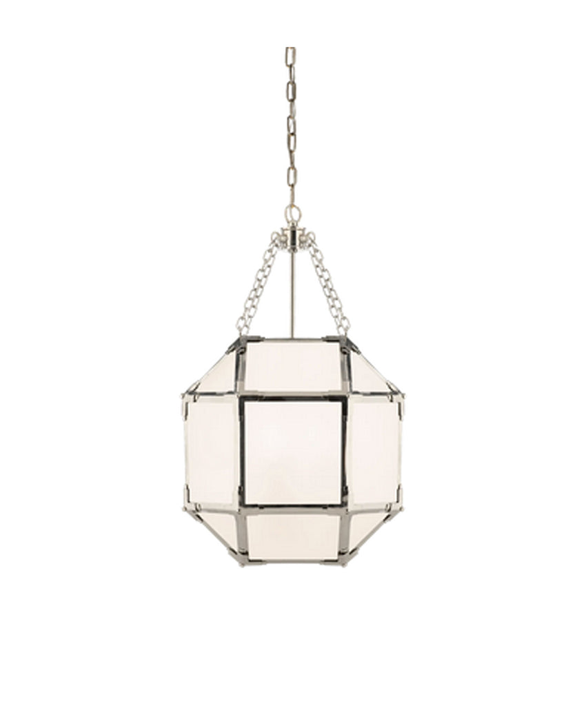 Morris Small Lantern, Polished Nickel