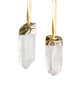 Gold Plated Quartz Point Ornament