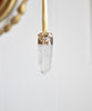 Gold Plated Quartz Point Ornament