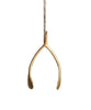 Lucky Gold Wishbone Ornament