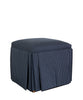 Sam Pleated Ottoman, Hampton Zinc