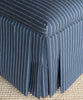 Sam Pleated Ottoman, Hampton Zinc