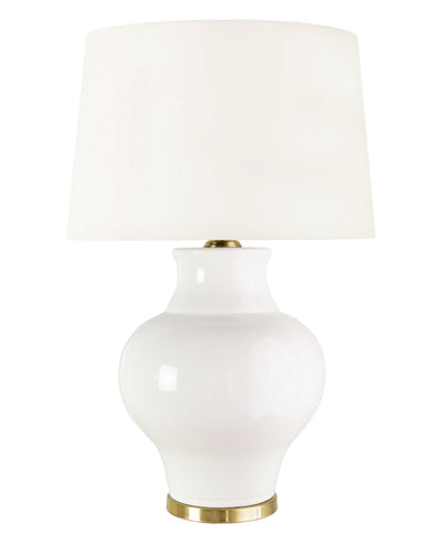 Samantha Table Lamp, White