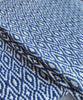 Diamond Weave Throw Blanket, Navy & White