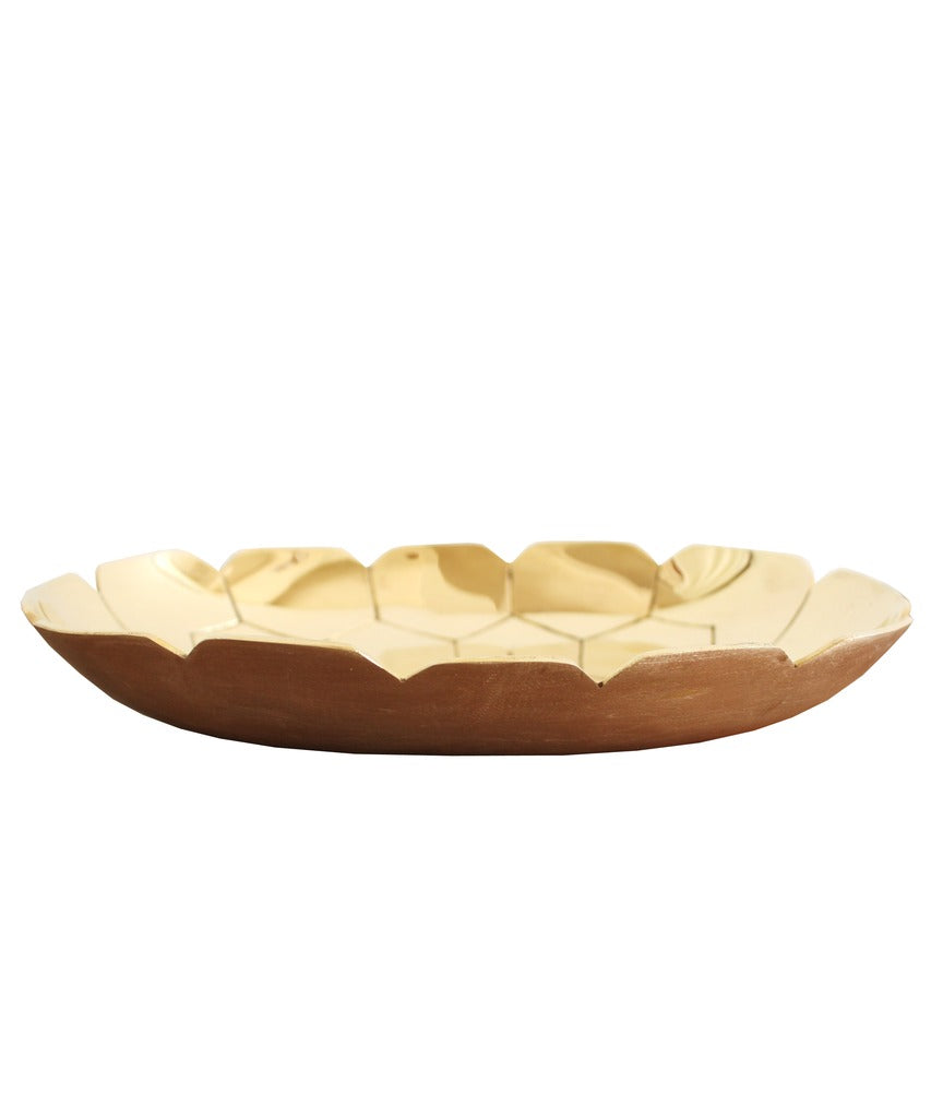 Turtle Shell Tray Turtle Shell Brass Tray Large – High Street Market