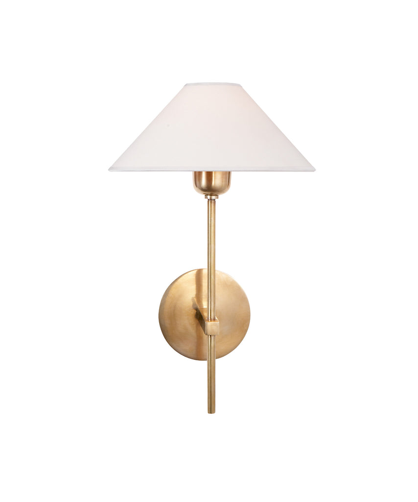 Hackney Single Sconce, Antique Brass