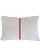 Vintage Linen Stripe Lumbar Pillow
