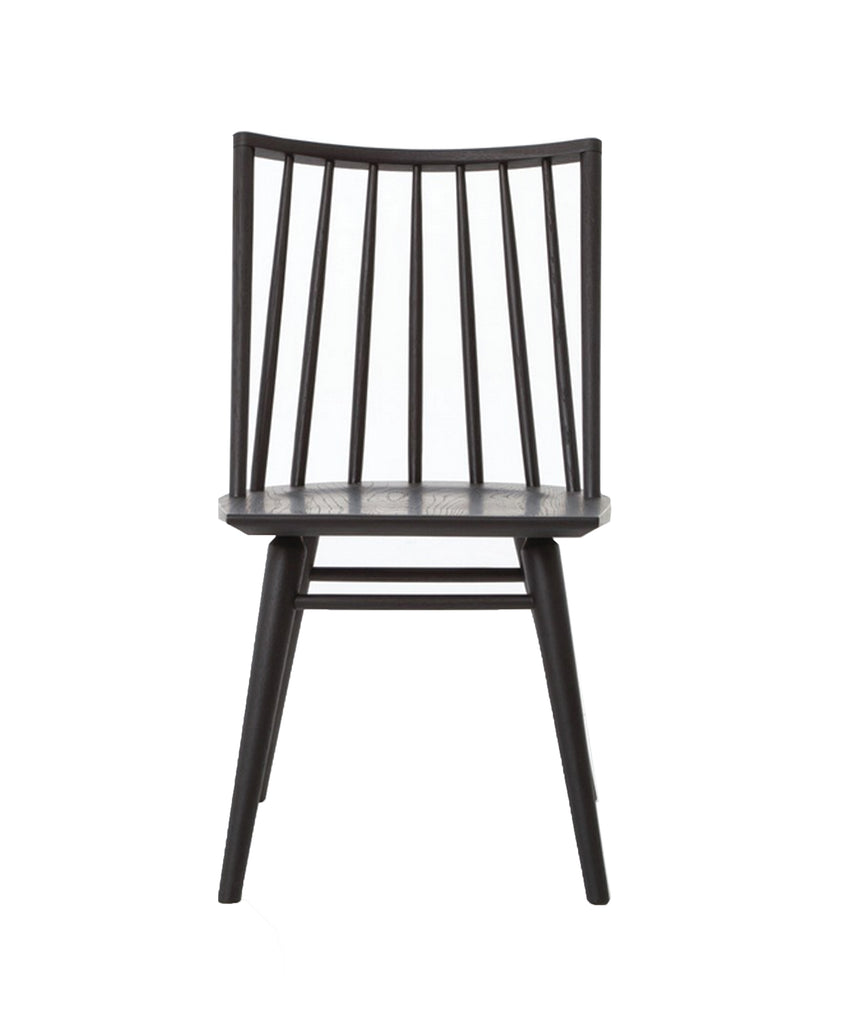 Elsie Windsor Dining Chair, Black Oak